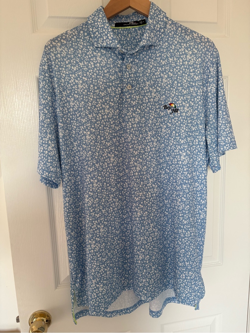 Ralph Lauren Light Blue Floral Polo Shirt